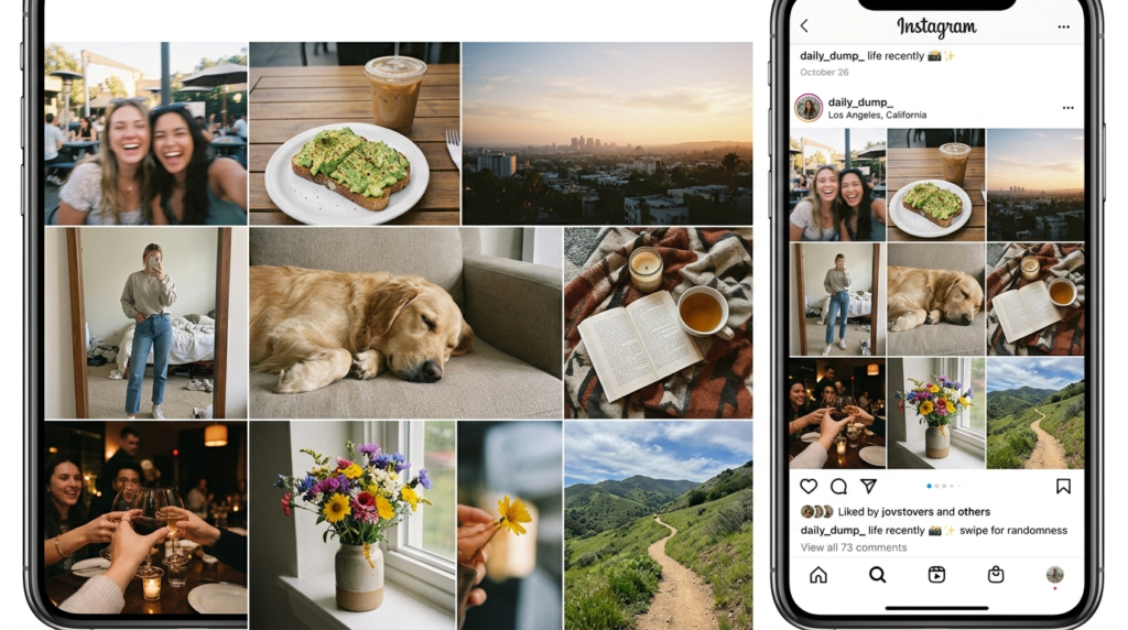 photo dump instagram captions