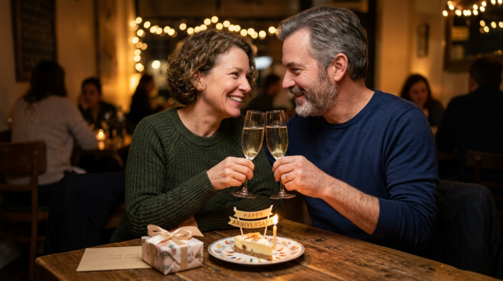 short anniversary caption for couple
