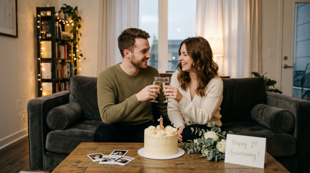 short anniversary caption for couple