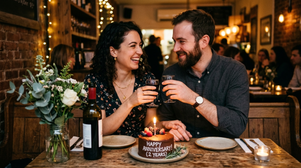 short anniversary caption for couple