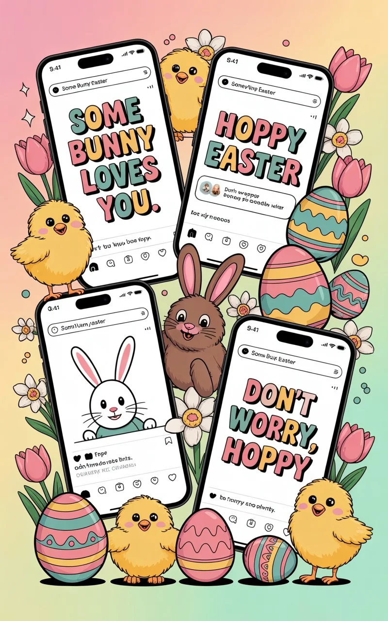 funny easter captions