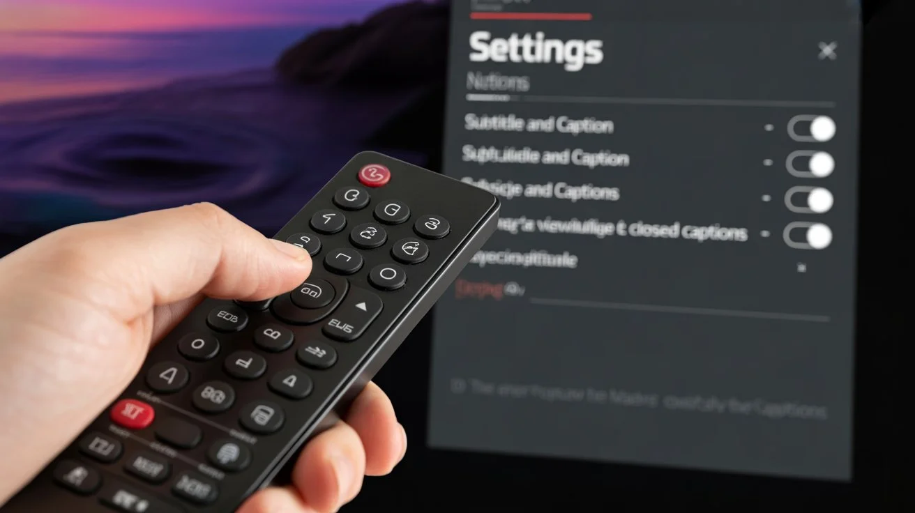 how to turn off captions on lg tv