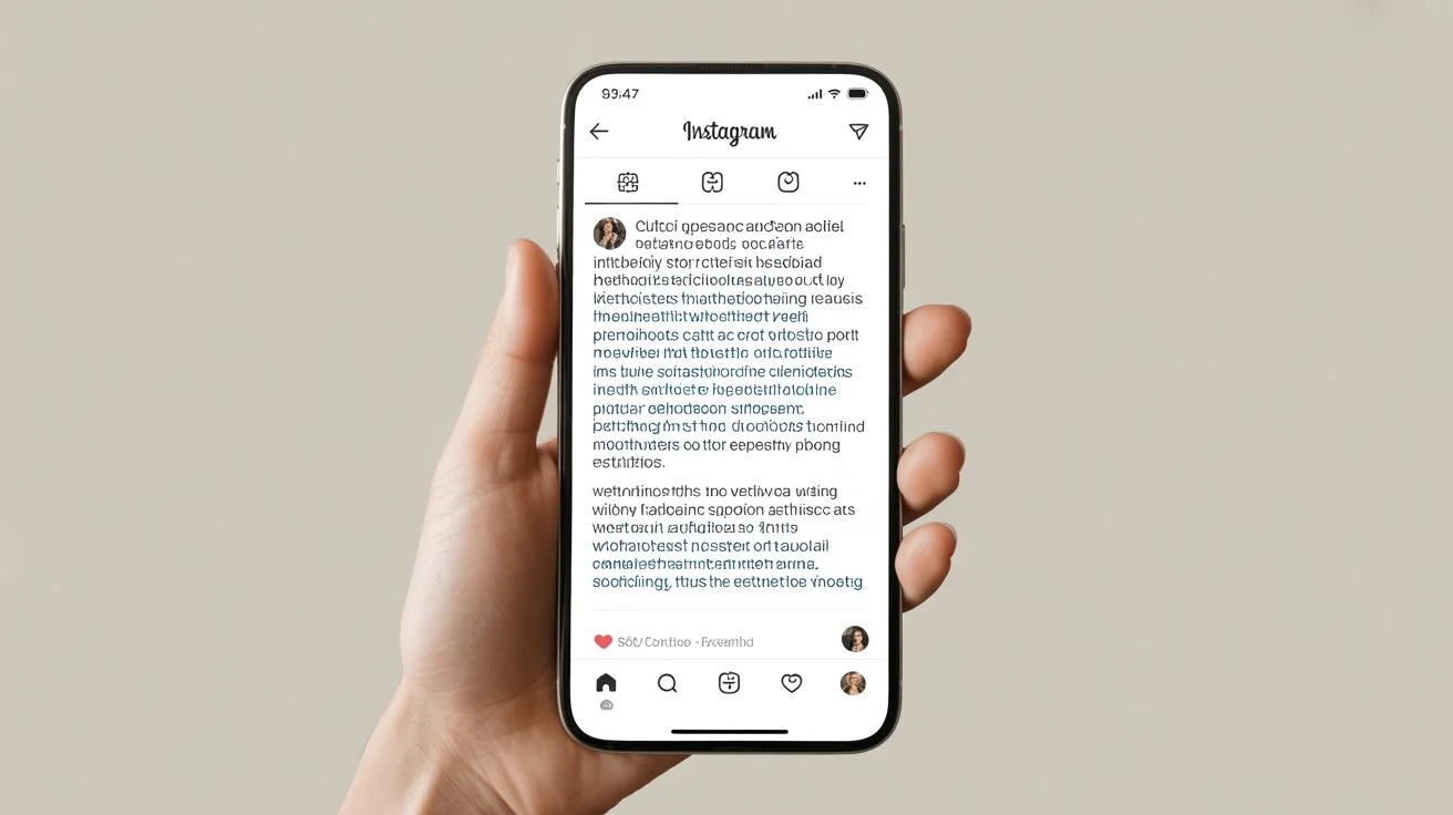 instagram caption spacing