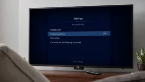 turn off closed caption on roku